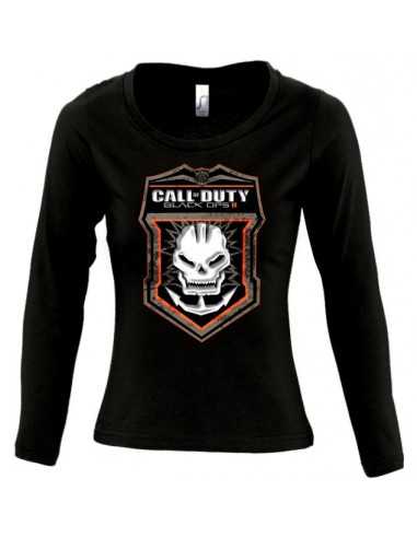 Camiseta manga larga de chica Call Of Duty Black Ops 2 Skull