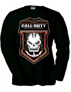 Camiseta Call Of Duty Black Ops II -Skull- manga larga negra