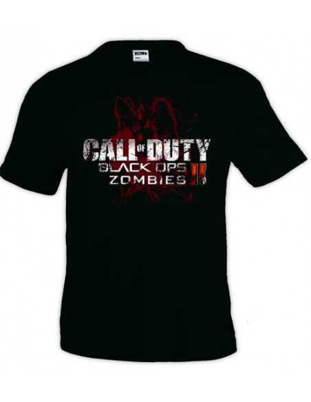 Camiseta Call Of Duty Black Ops II zombies manga corta
