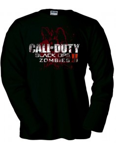 Camiseta Call Of Duty Black Ops 2 zombies manga larga