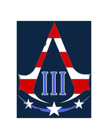 Camiseta Assassins creed 3 -American logo- manga larga