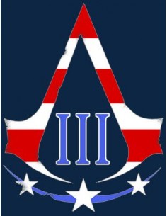 Camiseta Assassins creed 3 -American logo- manga corta 2