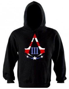 Sudadera Assassins creed 3 -American logo- con capucha
