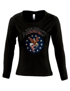 Camiseta de chica -Assassins creed 3 Eagle- manga larga