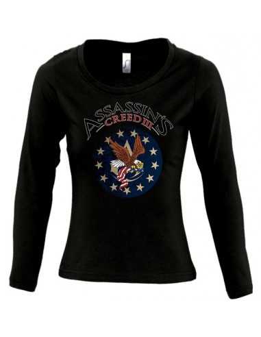 Camiseta de chica -Assassins creed 3 Eagle- manga larga