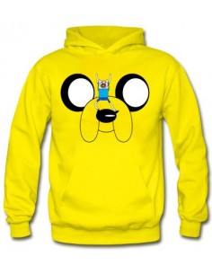 Sudadera Hora de Aventuras Jake capucha color amarillo