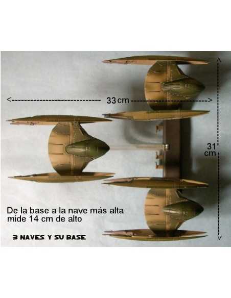 Pack de3 Naves Droides Star Wars Espisodio1 del año 1999 y de 30 cms