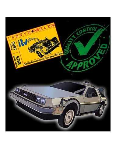 Camiseta regreso al futuro -Delorean ITV- de chica manga larga