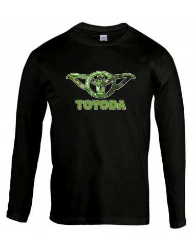 Camiseta Star Wars Yoda-Toyoda manga larga negra Camiseta Star Wars Yoda-Toyoda manga larga negra