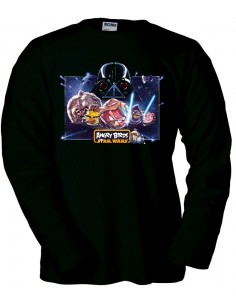 Camiseta Angry Birds Star Wars manga larga