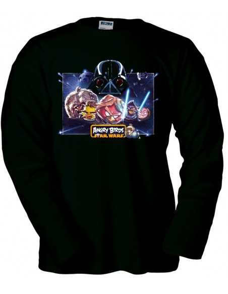 Camiseta Angry Birds Star Wars manga larga