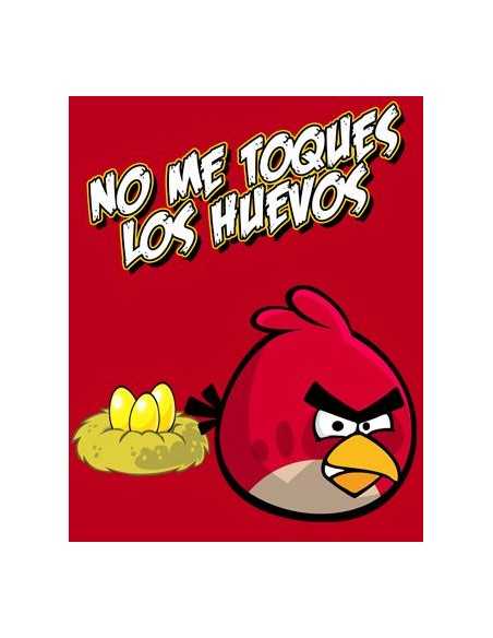 Camiseta Angry Birds "no me toques los huevos" manga larga