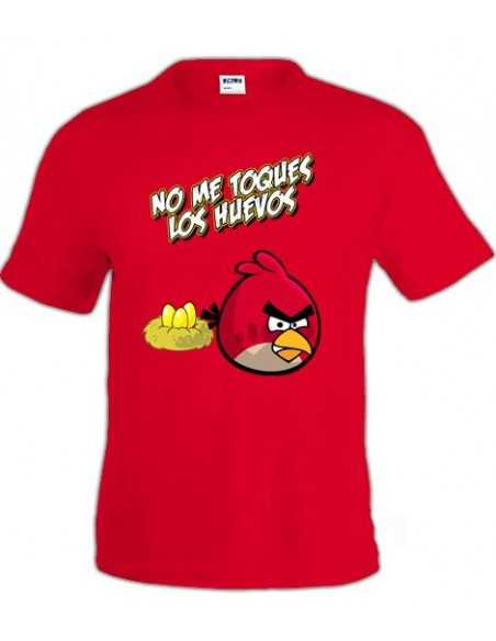 Camiseta Angry Birds "no me toques los huevos" manga corta Camiseta Angry Birds "no me toques los huevos" manga corta