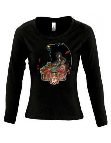 Camiseta Bioshock infintite Elizabeth-Songbird manga larga chica