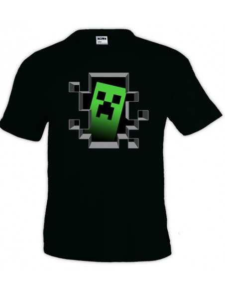 Camiseta Minecraft -Un Creeper dentro de mi- manga corta