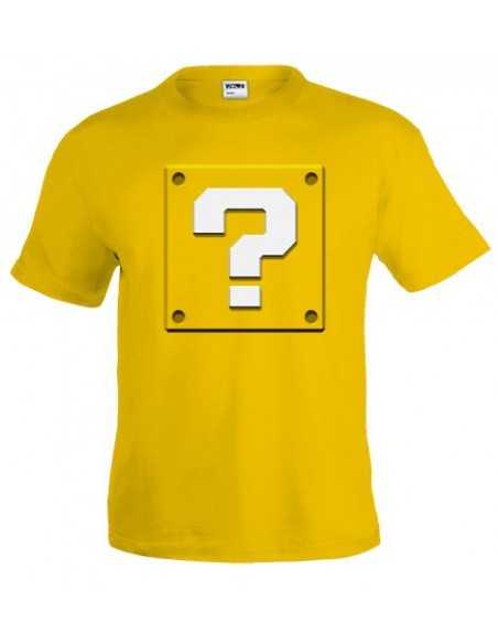 Camiseta Super Mario Bros -Bloque interrogante- manga corta