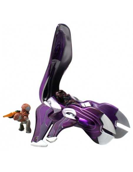 Halo 4 Vehículo Covenant Banshee 18cm con 2 figuras