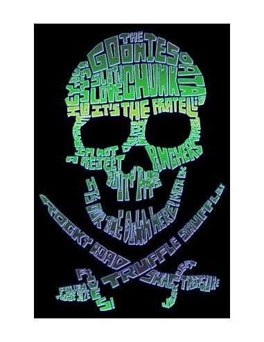 Camiseta de Los Goonies Bandera Pirata manga Larga Camiseta de Los Goonies Bandera Pirata manga Larga