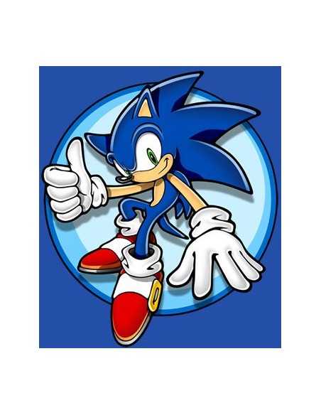 Sudadera Sonic con diseño estampado -logo custom-