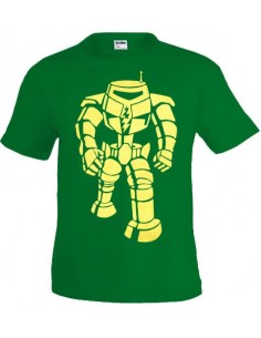 Camiseta Sheldon Manbot -Big Bang Theory- verde