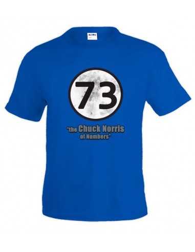 Camiseta Sheldon 73 “the Chuck Norris of Numbers”