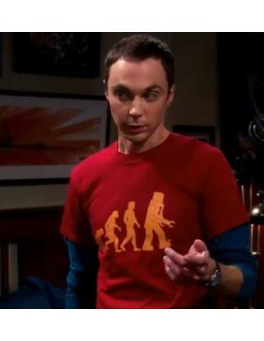 Camiseta del Dr. Sheldon Cooper -Robot Evolution-
