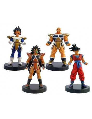 Pack de 4 Figuras de dragon Ball Z Gashapon Guerreros de Espacio