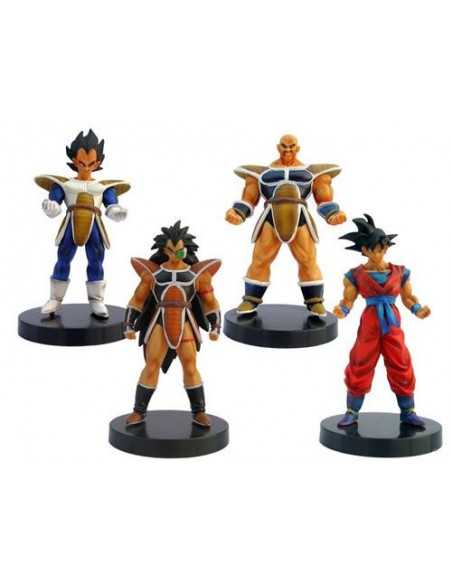 Pack de 4 Figuras de dragon Ball Z Gashapon Guerreros de Espacio