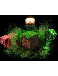 Camiseta Minecraft - Personajes en grupo 2