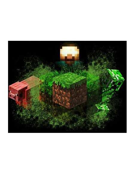Camiseta Minecraft - Personajes en grupo