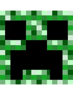 camiseta Minecraft Creeper Pixels - Verde manga corta 2