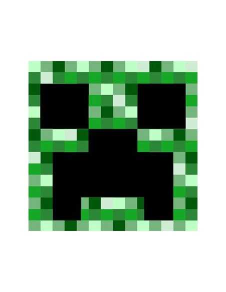camiseta Minecraft Creeper Pixels - Verde manga corta