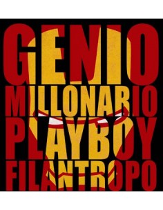Camiseta Ironman - Millonario Playboy, Negra manga corta 2