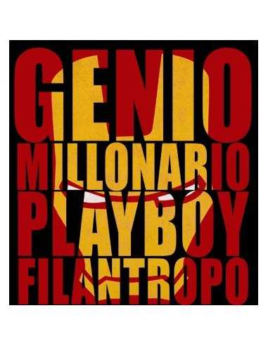 Camiseta Ironman - Millonario Playboy, Negra manga corta Camiseta Ironman - Millonario Playboy, Negra manga corta