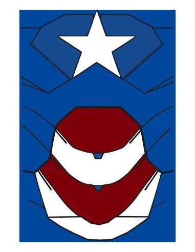 Camiseta Ironman - PATRIOT , Azul manga corta