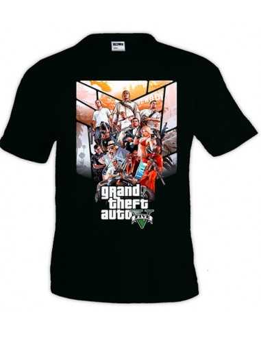 Camiseta Grand Theft Auto 5 - custom poster 1 -