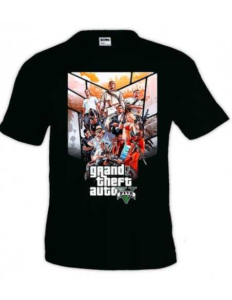 Camiseta Grand Theft Auto 5 - custom poster 1 -
