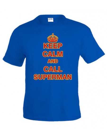 Camiseta Keep Calm and call Superman