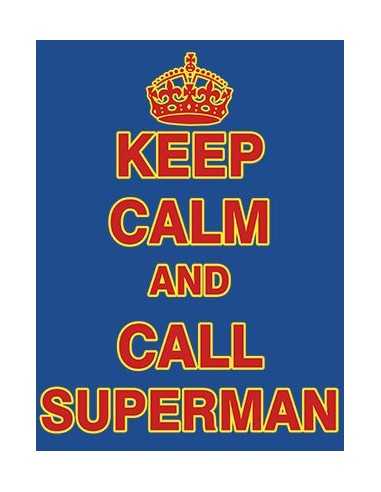Camiseta Keep Calm and call Superman