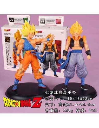 Figuras de Goku y Vegeta 22cms pack 2 unds