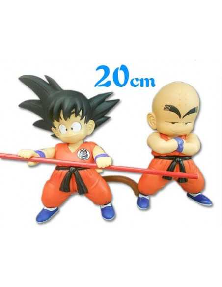 Figuras de Goku y Krilin pack 2 figuras - hot Anime 20cm aprox Figuras de Goku y Krilin pack 2 figuras - hot Anime 20cm aprox
