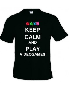 Camiseta Keep Calm and Play videogames