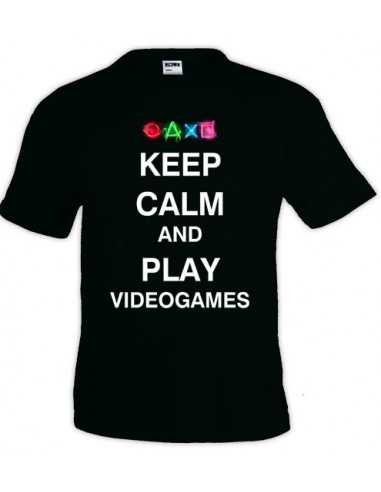 Camiseta Keep Calm and Play videogames