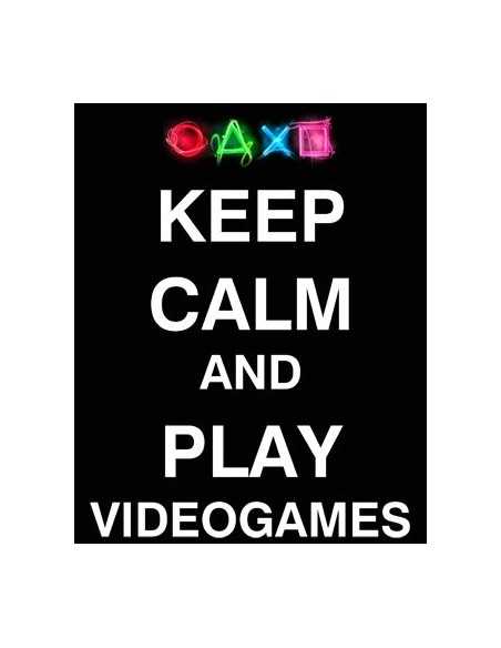 Camiseta Keep Calm and Play videogames