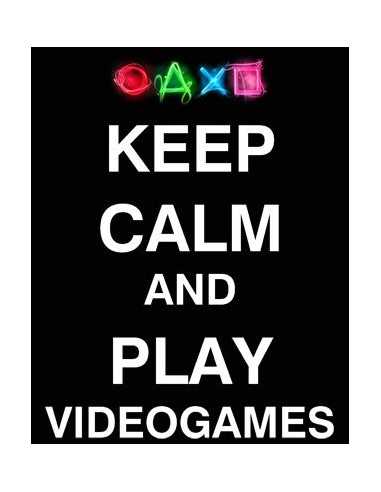 Camiseta Keep Calm and Play videogames de chica