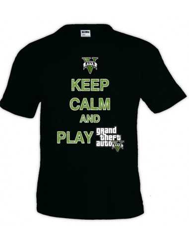 Camiseta Keep Calm and play Grand Theft Auto 5