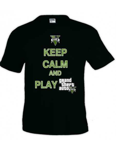 Camiseta Keep Calm and play Grand Theft Auto 5