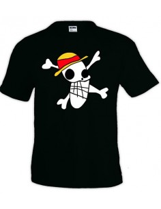 Camiseta One Piece bandera Luffy 1989 draw