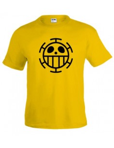 Camiseta One Piece bandera Trafalgar - manga corta