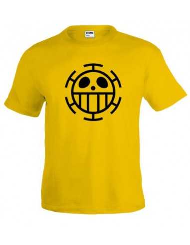 Camiseta One Piece bandera Trafalgar - manga corta